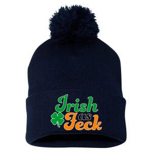 Irish as Feck Funny St. Patrick's Day Pom Pom 12in Knit Beanie