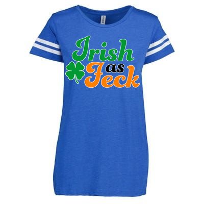 Irish as Feck Funny St. Patrick's Day Enza Ladies Jersey Football T-Shirt