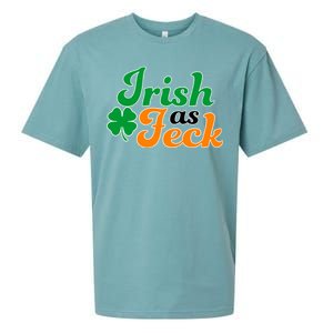 Irish as Feck Funny St. Patrick's Day Sueded Cloud Jersey T-Shirt