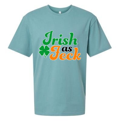 Irish as Feck Funny St. Patrick's Day Sueded Cloud Jersey T-Shirt