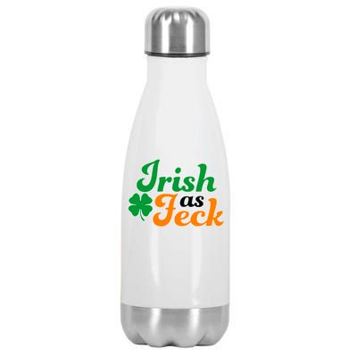 Irish as Feck Funny St. Patrick's Day Stainless Steel Insulated Water Bottle