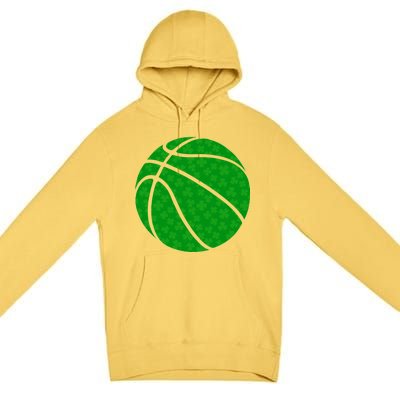 Irish Basketball Shamrock Clover Premium Pullover Hoodie