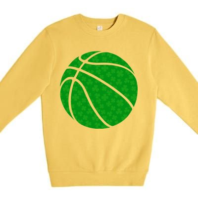 Irish Basketball Shamrock Clover Premium Crewneck Sweatshirt