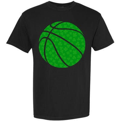 Irish Basketball Shamrock Clover Garment-Dyed Heavyweight T-Shirt