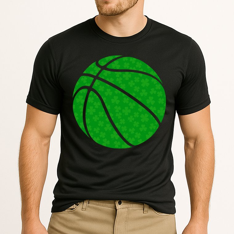 Irish Basketball Shamrock Clover Performance Shirt