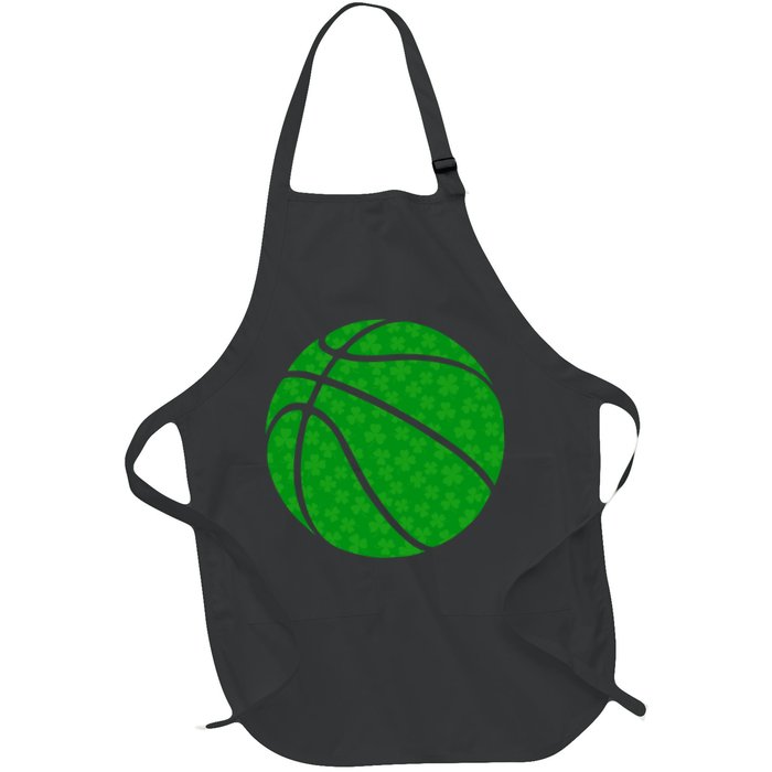 Irish Basketball Shamrock Clover Apron