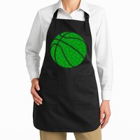 Irish Basketball Shamrock Clover Apron