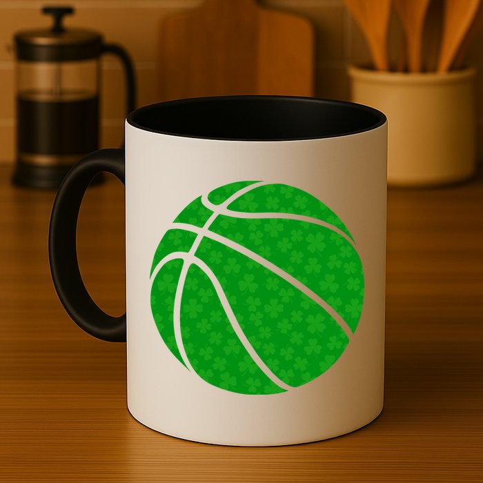 Irish Basketball Shamrock Clover Mug
