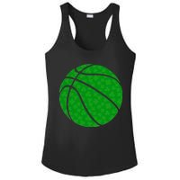 Irish Basketball Shamrock Clover Ladies PosiCharge Competitor Racerback Tank