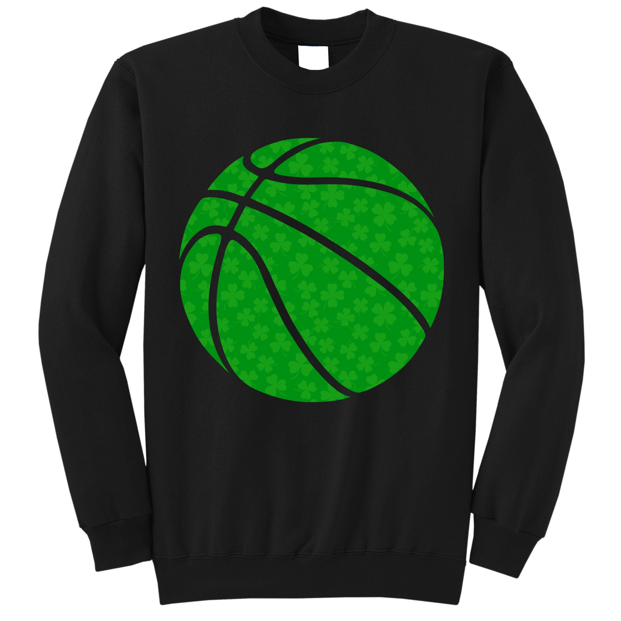 Irish Basketball Shamrock Clover Tall Sweatshirt