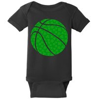 Irish Basketball Shamrock Clover Baby Bodysuit