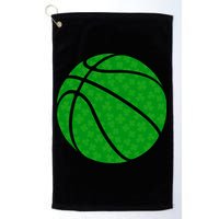 Irish Basketball Shamrock Clover Golf Towel