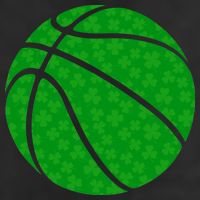 Irish Basketball Shamrock Clover Golf Towel