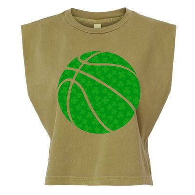 Irish Basketball Shamrock Clover Garment-Dyed Women's Muscle Tee