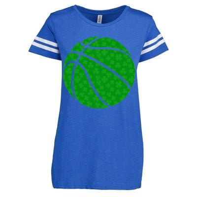 Irish Basketball Shamrock Clover Enza Ladies Jersey Football T-Shirt