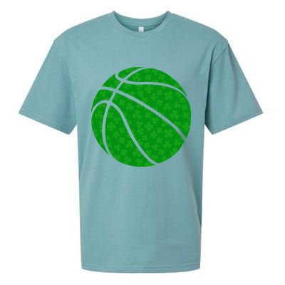 Irish Basketball Shamrock Clover Sueded Cloud Jersey T-Shirt