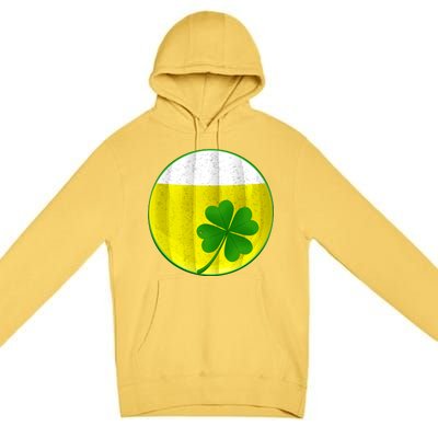 Irish Beer Clover Flag Premium Pullover Hoodie