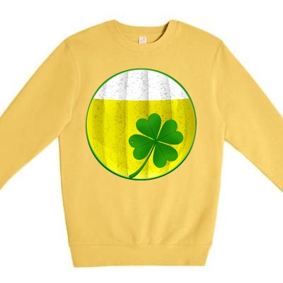 Irish Beer Clover Flag Premium Crewneck Sweatshirt