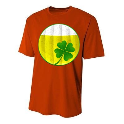 Irish Beer Clover Flag Performance Sprint T-Shirt