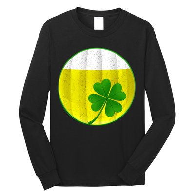Irish Beer Clover Flag Long Sleeve Shirt