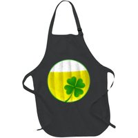 Irish Beer Clover Flag Full-Length Apron With Pockets