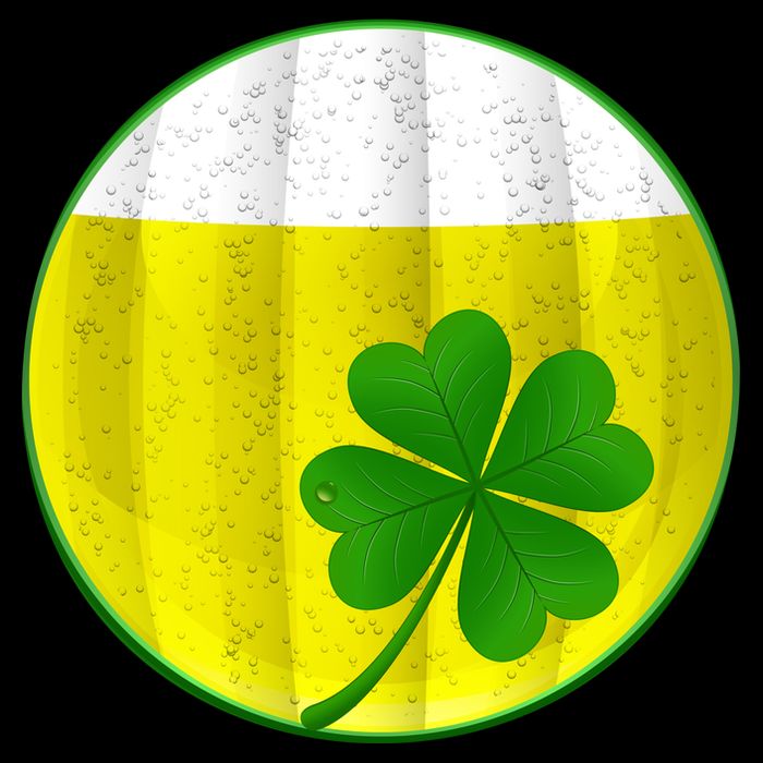 Irish Beer Clover Flag Full-Length Apron With Pockets