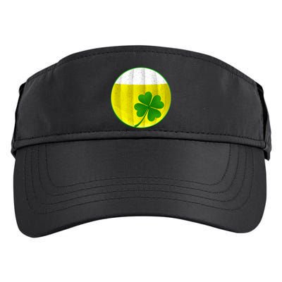 Irish Beer Clover Flag Adult Drive Performance Visor