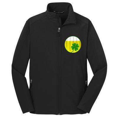 Irish Beer Clover Flag Core Soft Shell Jacket