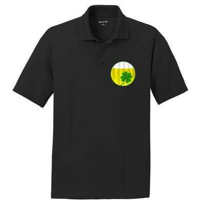 Irish Beer Clover Flag PosiCharge RacerMesh Polo