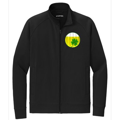 Irish Beer Clover Flag Stretch Full-Zip Cadet Jacket