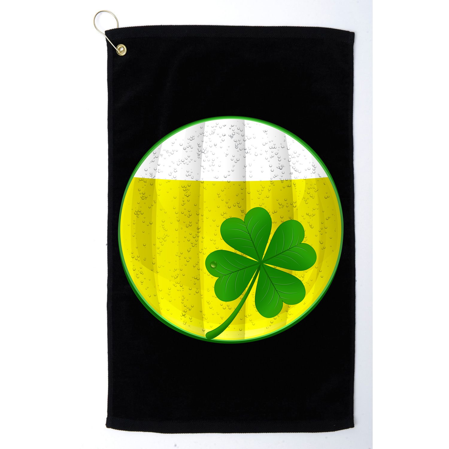 Irish Beer Clover Flag Golf Towel