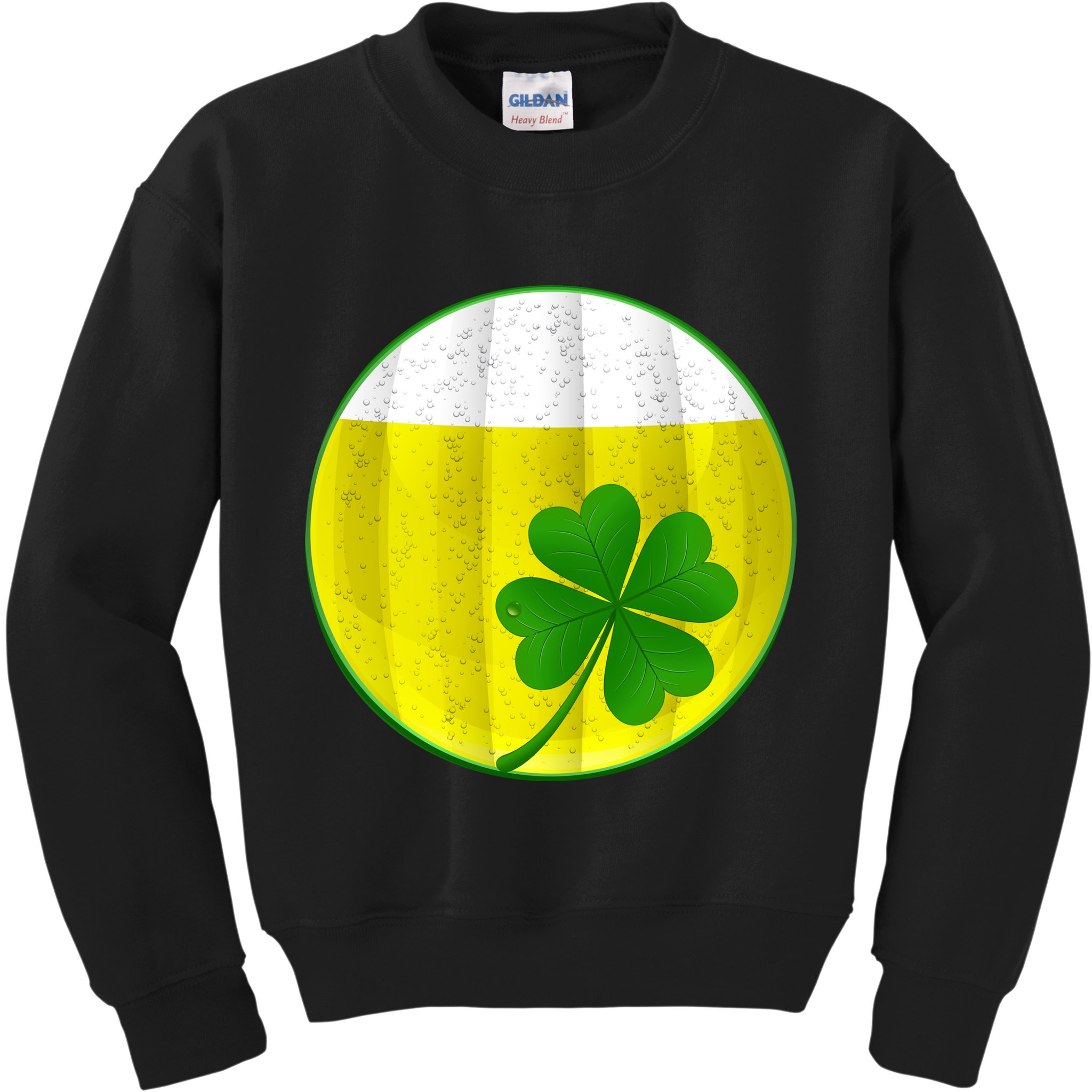 Irish Beer Clover Flag Kids Sweatshirt