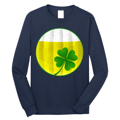 Irish Beer Clover Flag Long Sleeve Shirt