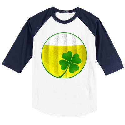 Irish Beer Clover Flag Baseball Sleeve Shirt