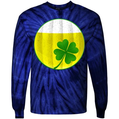 Irish Beer Clover Flag Tie-Dye Long Sleeve Shirt