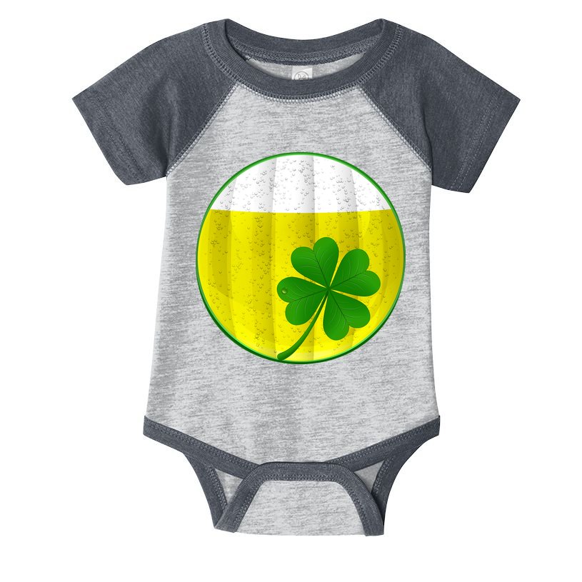 Irish Beer Clover Flag Infant Baby Jersey Bodysuit