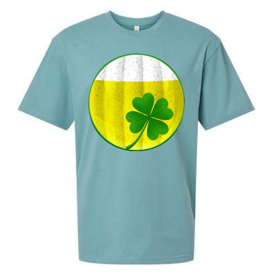 Irish Beer Clover Flag Sueded Cloud Jersey T-Shirt