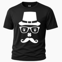 Irish Beer Mustache St. Patrick's Day Face Cooling Performance Crew T-Shirt