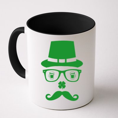 Irish Beer Mustache St. Patrick's Day Face Mug
