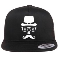 Irish Beer Mustache St. Patrick's Day Face Flatbill Hat