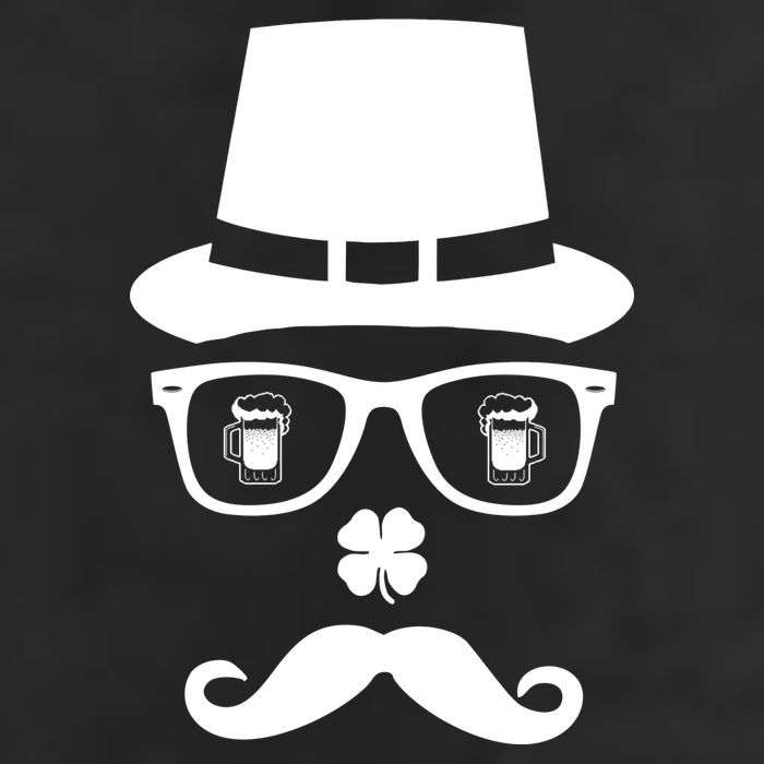 Irish Beer Mustache St. Patrick's Day Face Golf Towel