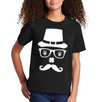 Irish Beer Mustache St. Patrick's Day Face Kids T-Shirt