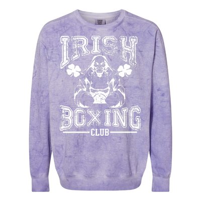 Irish Boxing Club Team Retro Colorblast Crewneck Sweatshirt