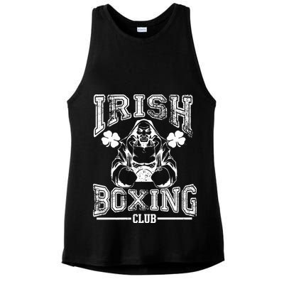 Irish Boxing Club Team Retro Ladies PosiCharge Tri-Blend Wicking Tank