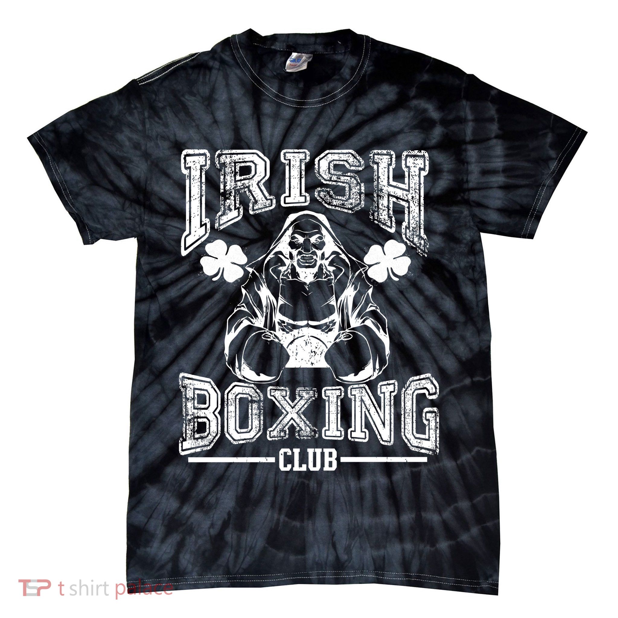 Irish Boxing Club Team Retro Tie-Dye T-Shirt