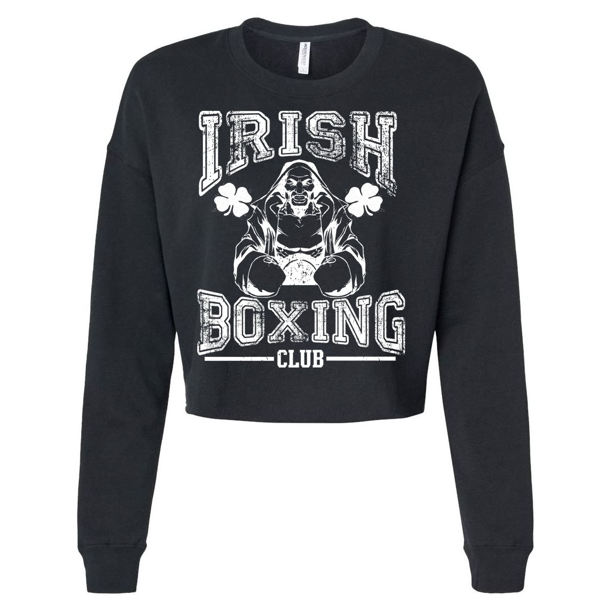 Irish Boxing Club Team Retro Cropped Pullover Crew