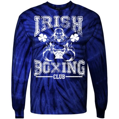 Irish Boxing Club Team Retro Tie-Dye Long Sleeve Shirt