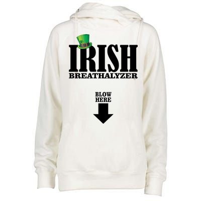 Irish Breathalyzer Womens Funnel Neck Pullover Hood