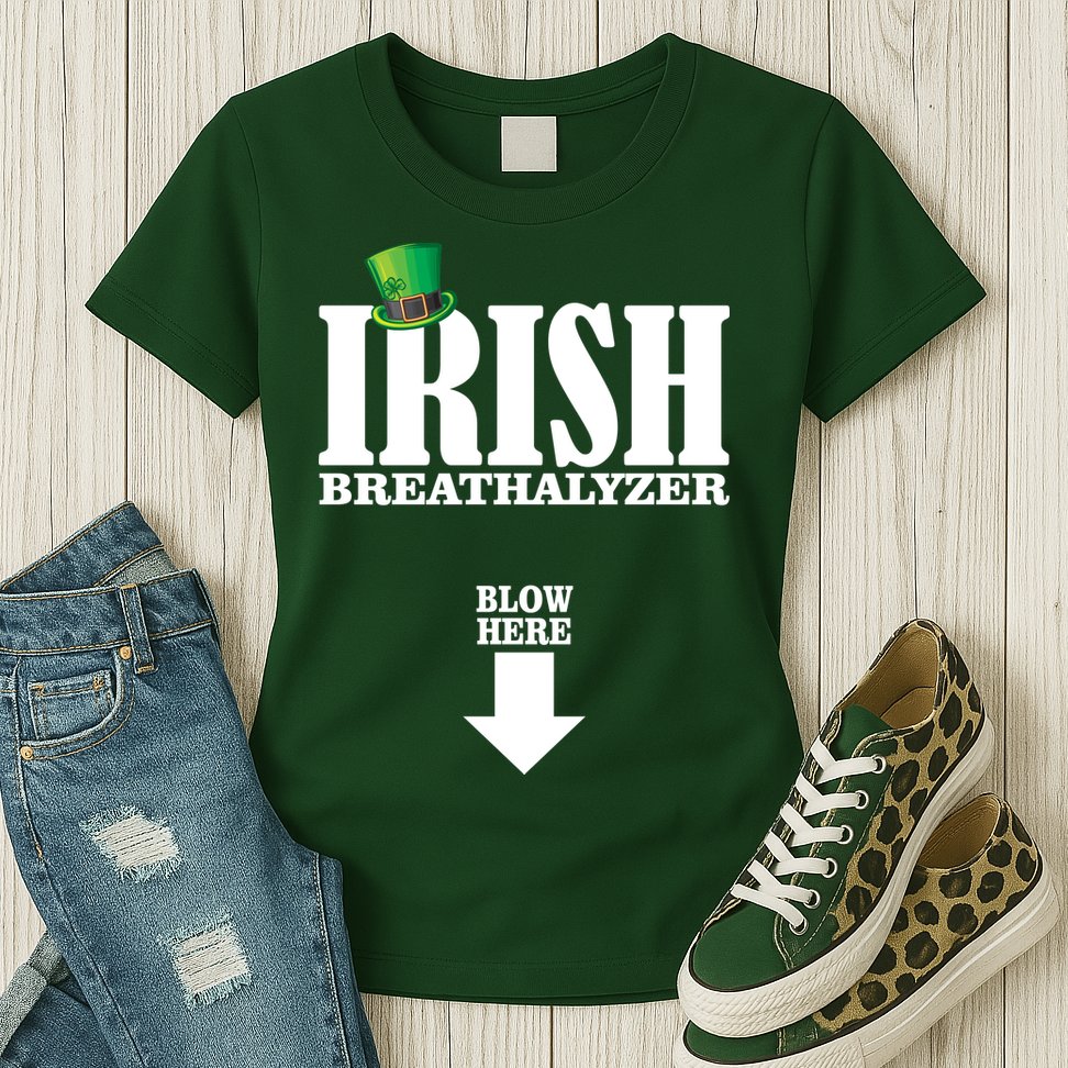 Irish Breathalyzer Womens T-Shirt