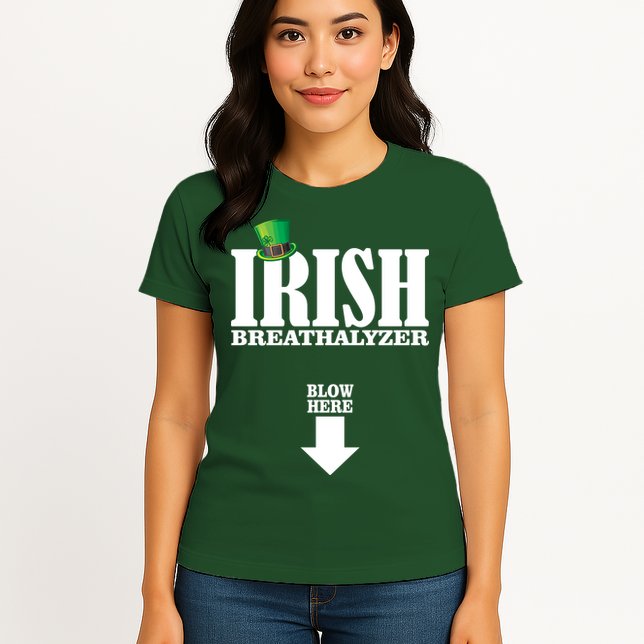 Irish Breathalyzer Womens T-Shirt